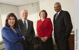 Hired by an art director this executive group portrait by Lansing photographer was made for editorial use in a magazine