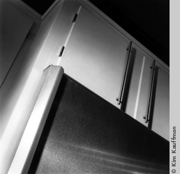 detail product photograph of kitchen cabinets by still life photographer kim kauffman 